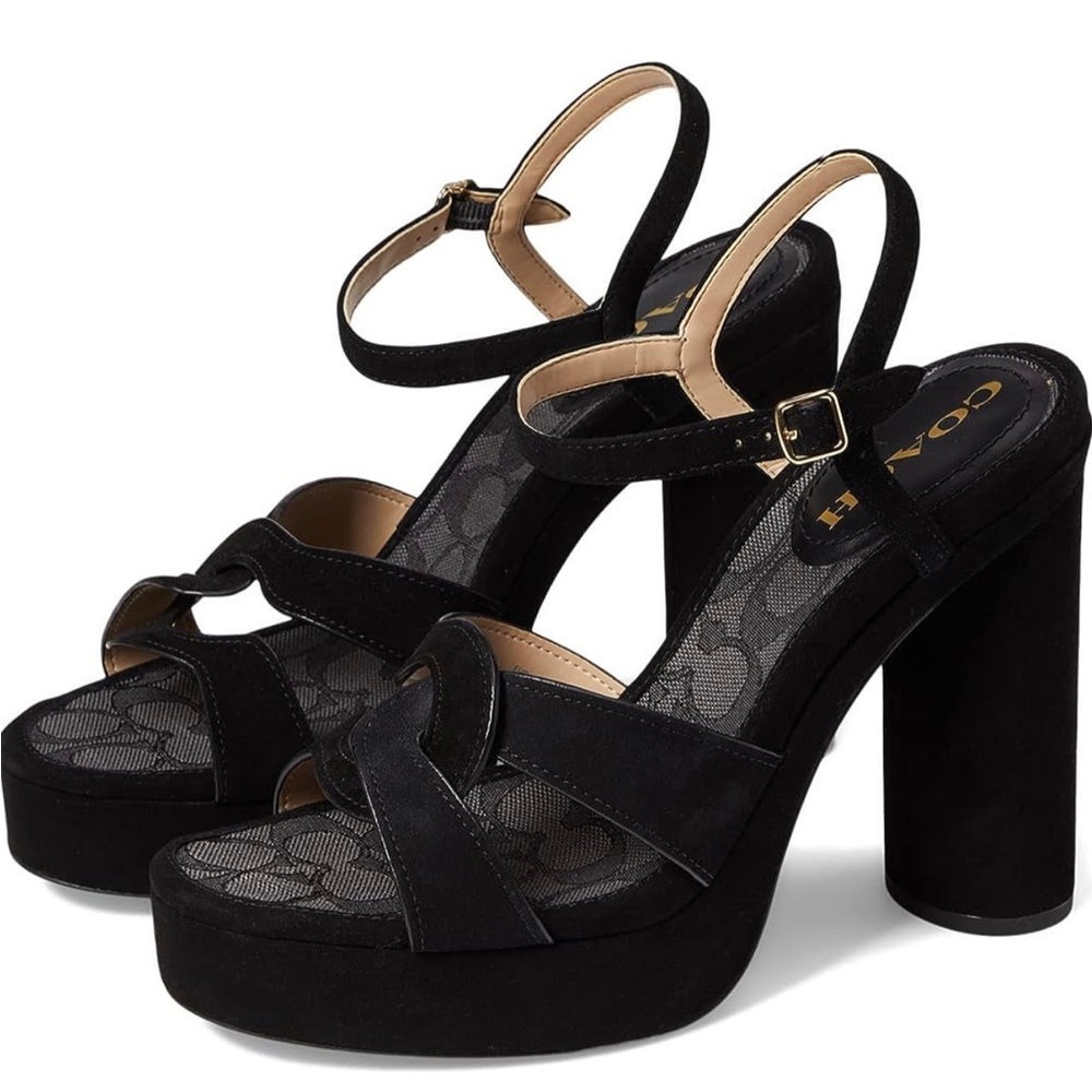 🖤🖤Coach Women's Talina Platform Dress Sandals Size 5 - Picture 7 of 9